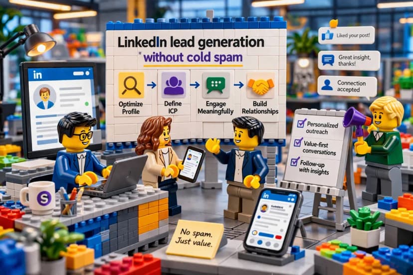 How to Find B2B Leads on LinkedIn (Without Cold Spam)
