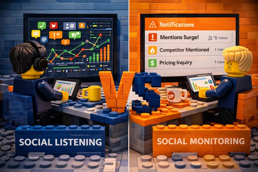 Social Listening vs. Social Monitoring: Key Differences
